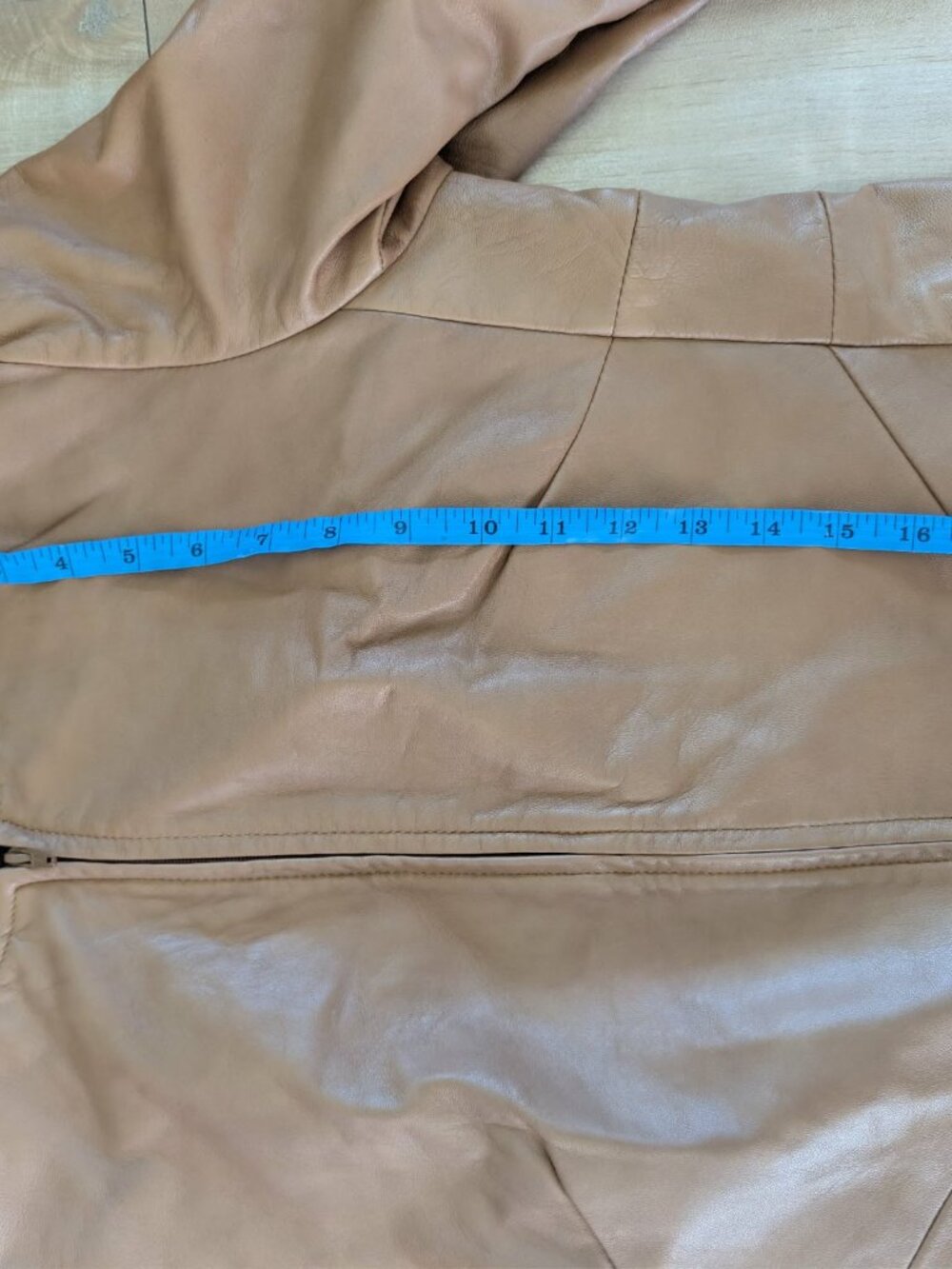 Danier S/P Camel Genuine Leather Jacket Made in Canada Y2K Minimalist - Picture 8 of 8